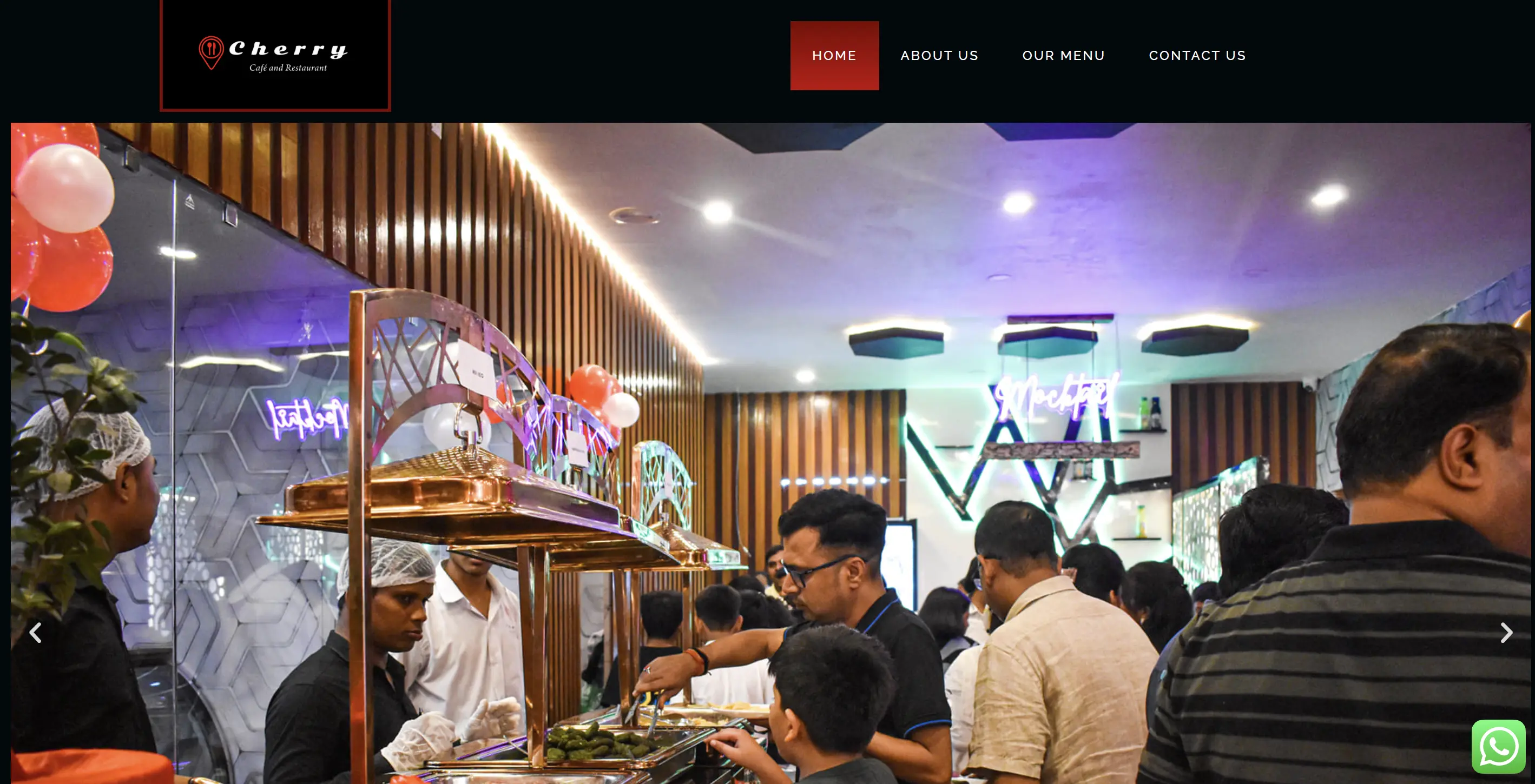 Cherry Restaurant Website - Fine Dining Experience