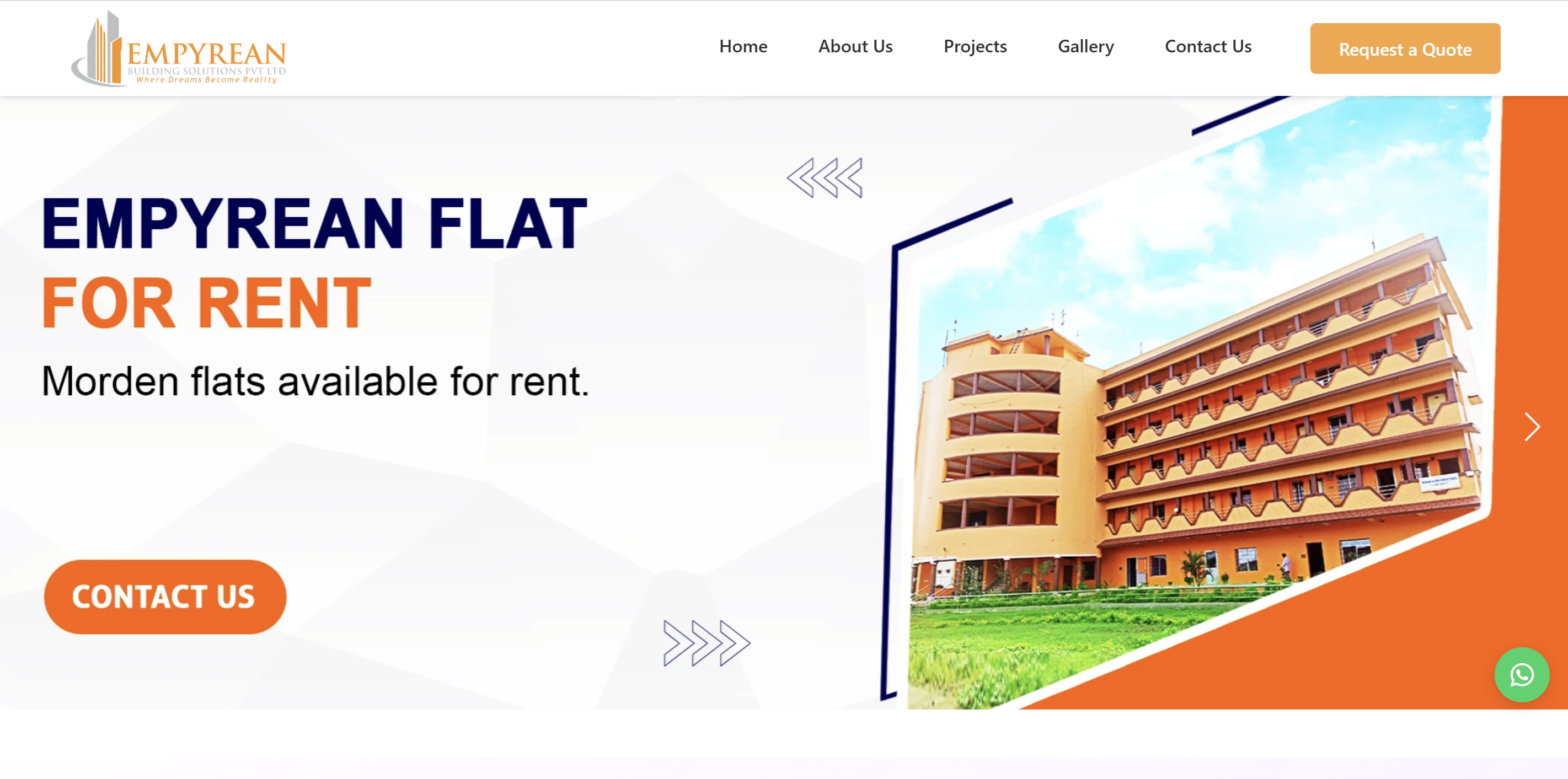 Empyrean Building Solutions Website