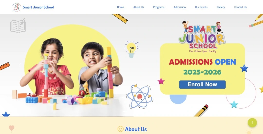 School Website Design Example