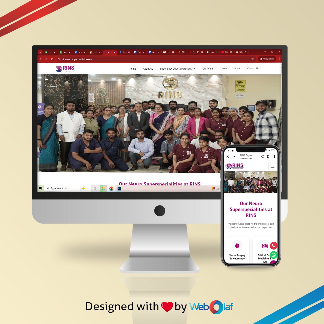 Hospital & Nursing Home Website Design