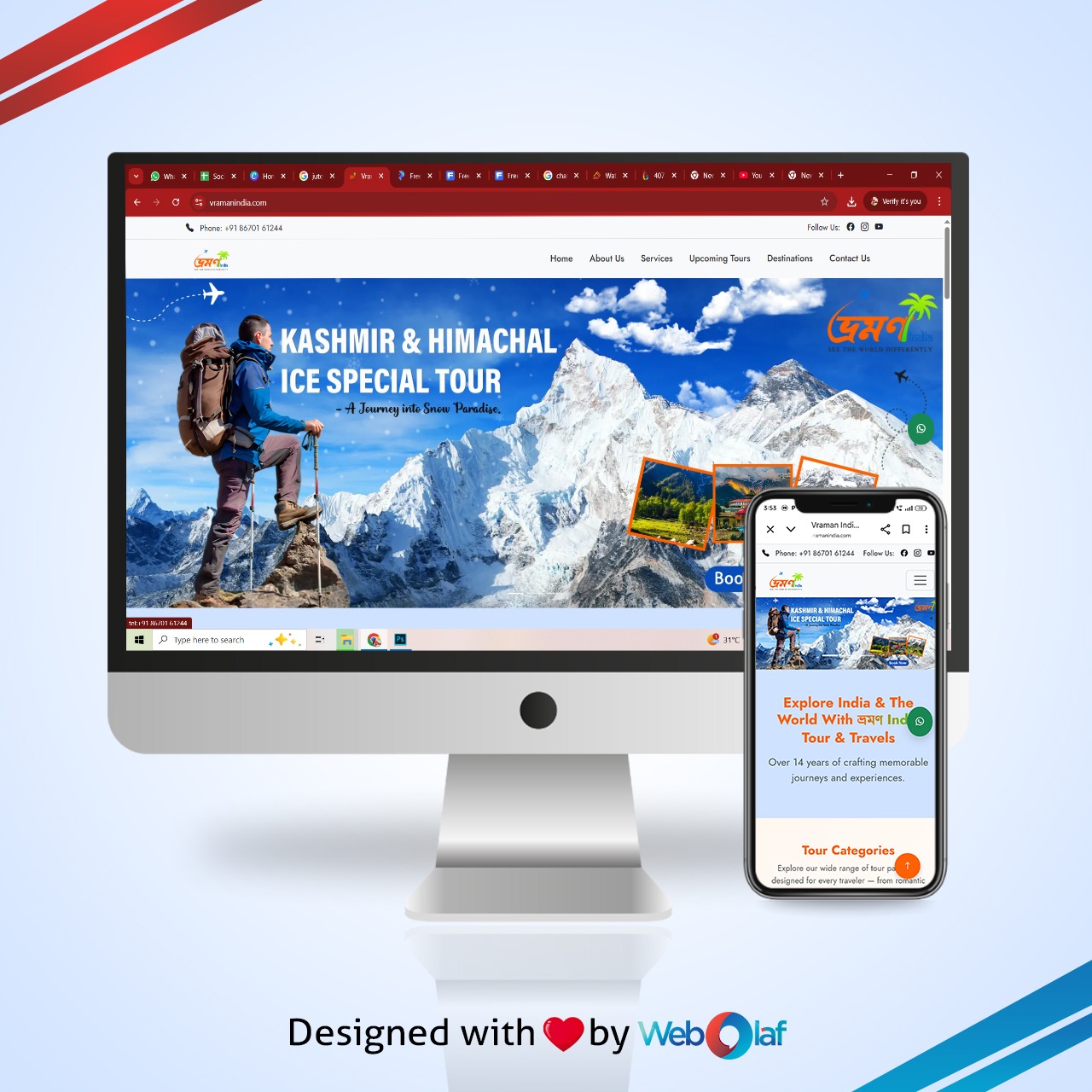 Travel & Tourism Website Design Showcase